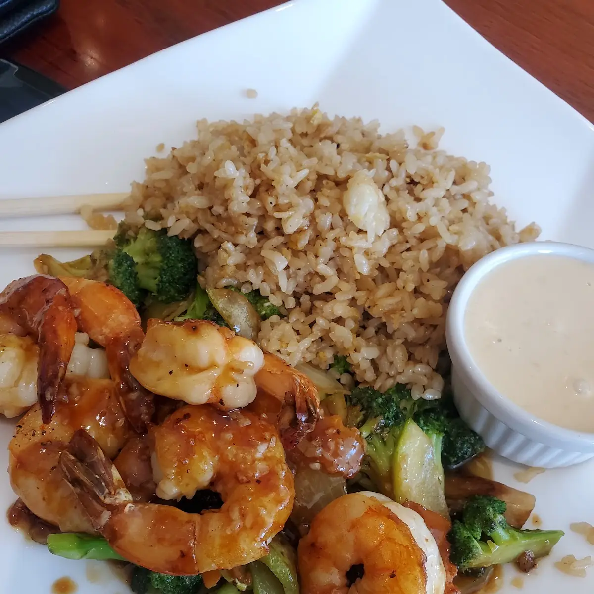 Hibachi Jumbo Shrimp Platter