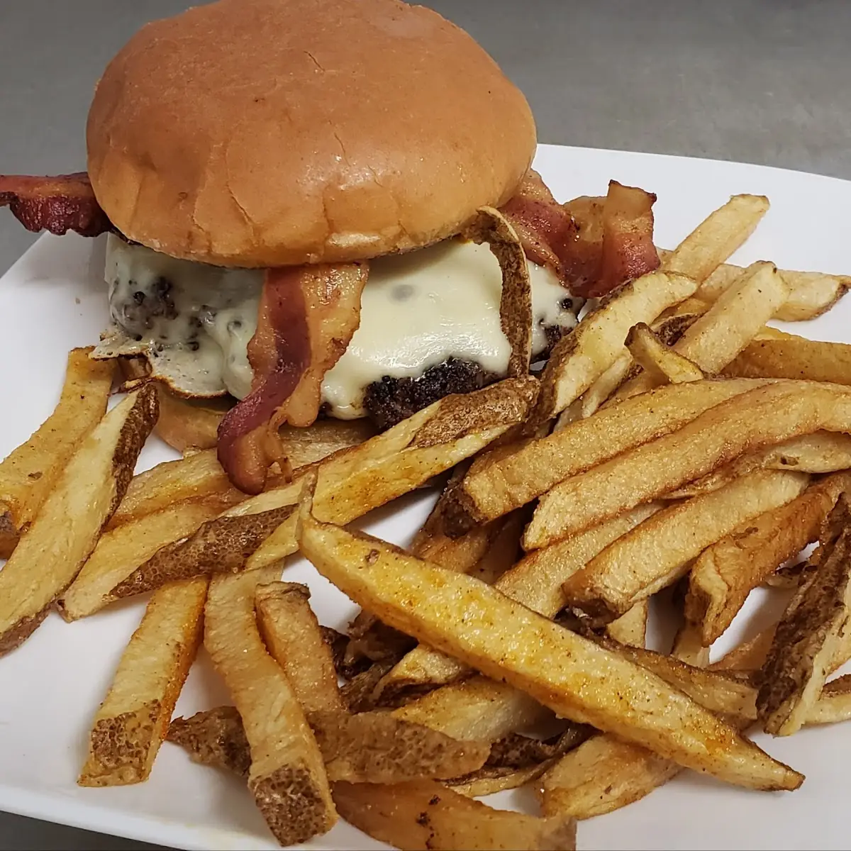 Bacon Cheeseburger with Fries