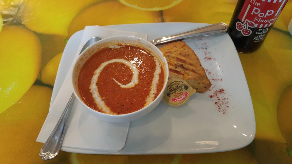 Tomato and Red-Pepper Soup, The Java Garden Cafe & Eatery
