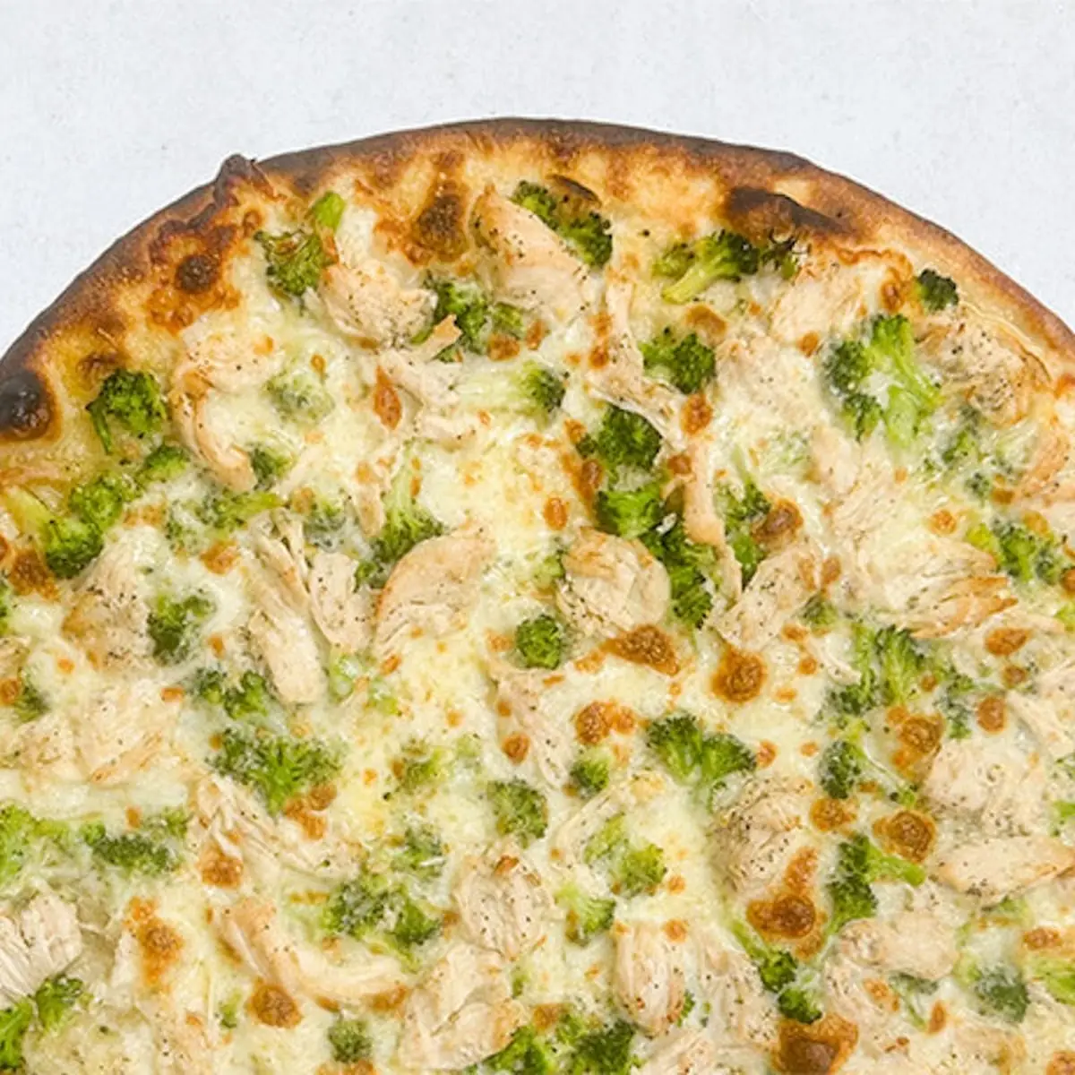 Chicken & Broccoli White Pizza
