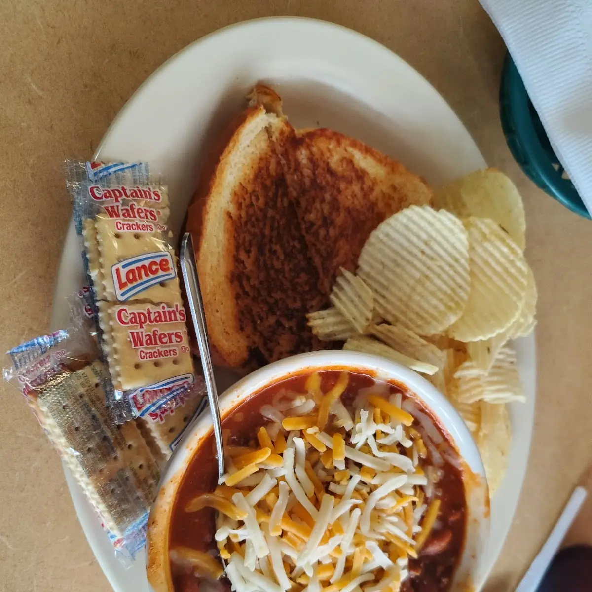 Chili and Grilled Cheese