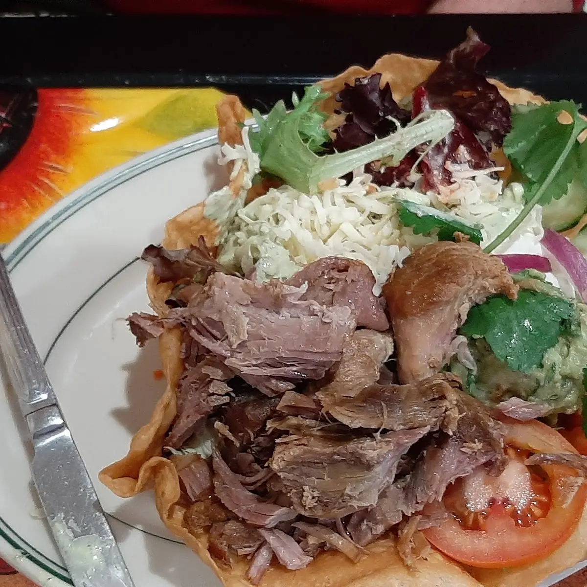 Taco Salad with Pork