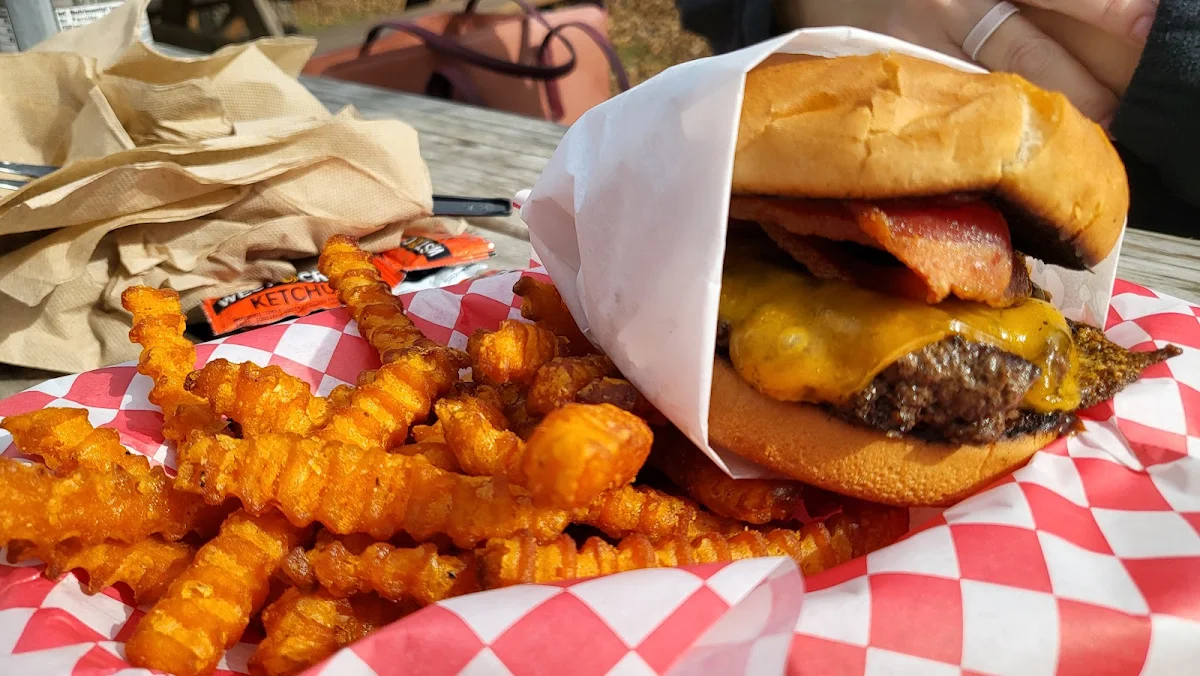 Double Cheeseburger with Bacon