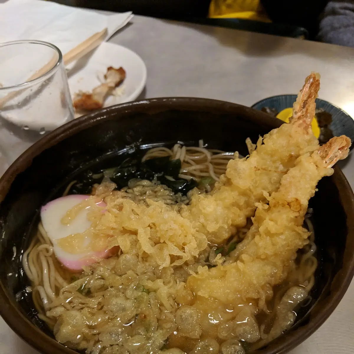 Soba with Shrimp Tempura