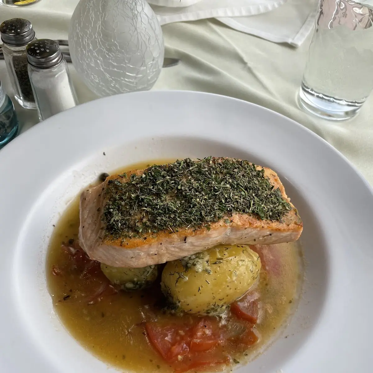 Herb Crust Seared Salmon Fillet