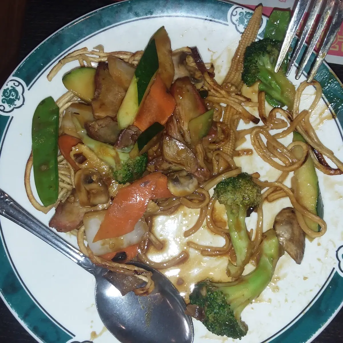 BBQ Pork Pan Fried Noodles