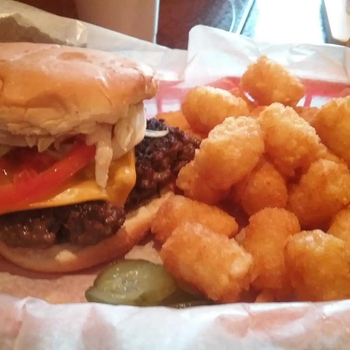 Burger and Tots