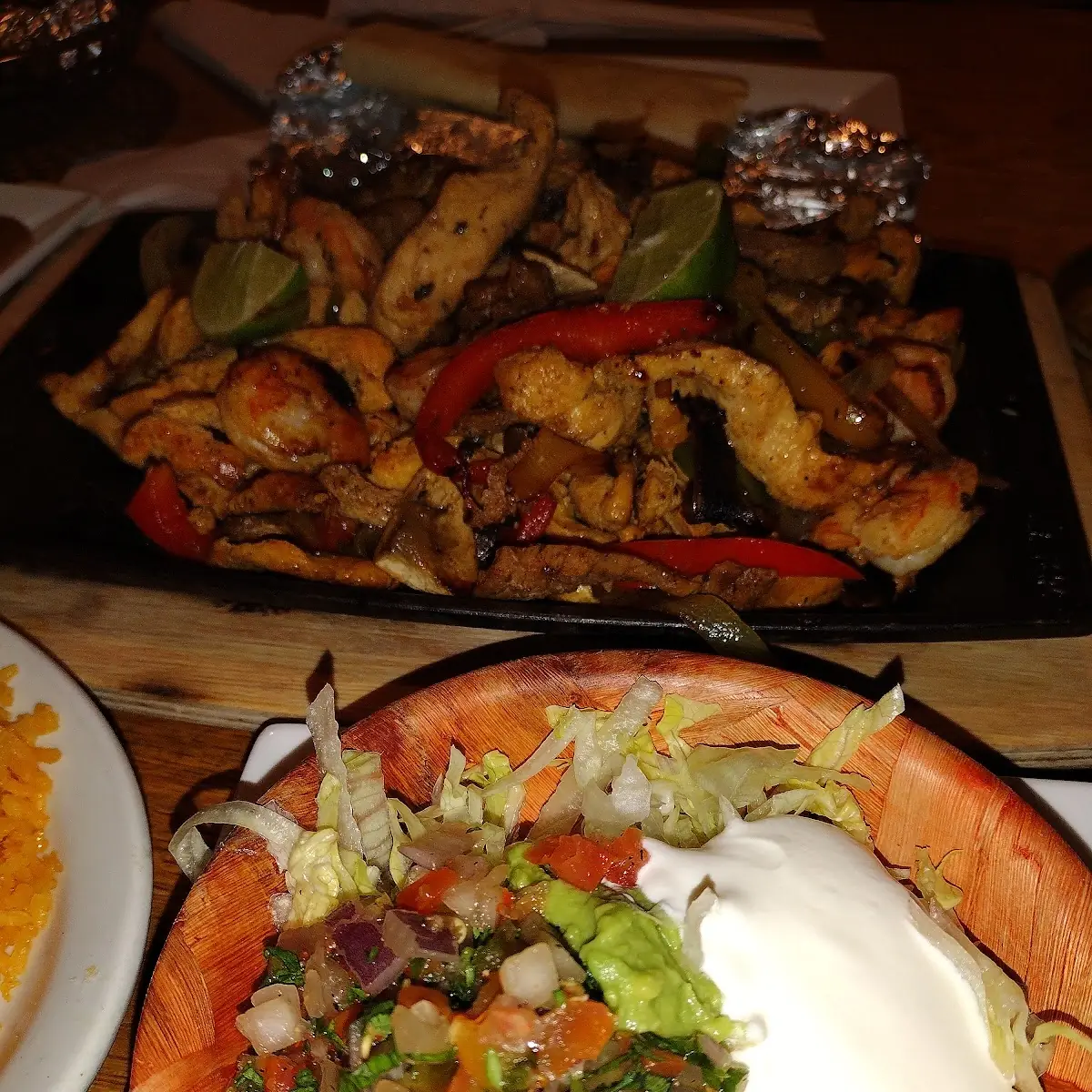 Shrimp Chicken Fajitas