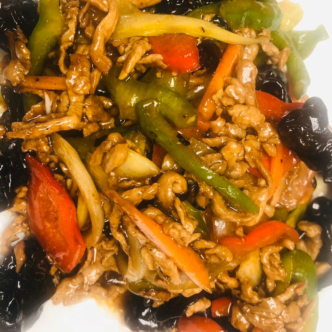 Shredded Pork with Green Pepper, Sophie's Noodle House
