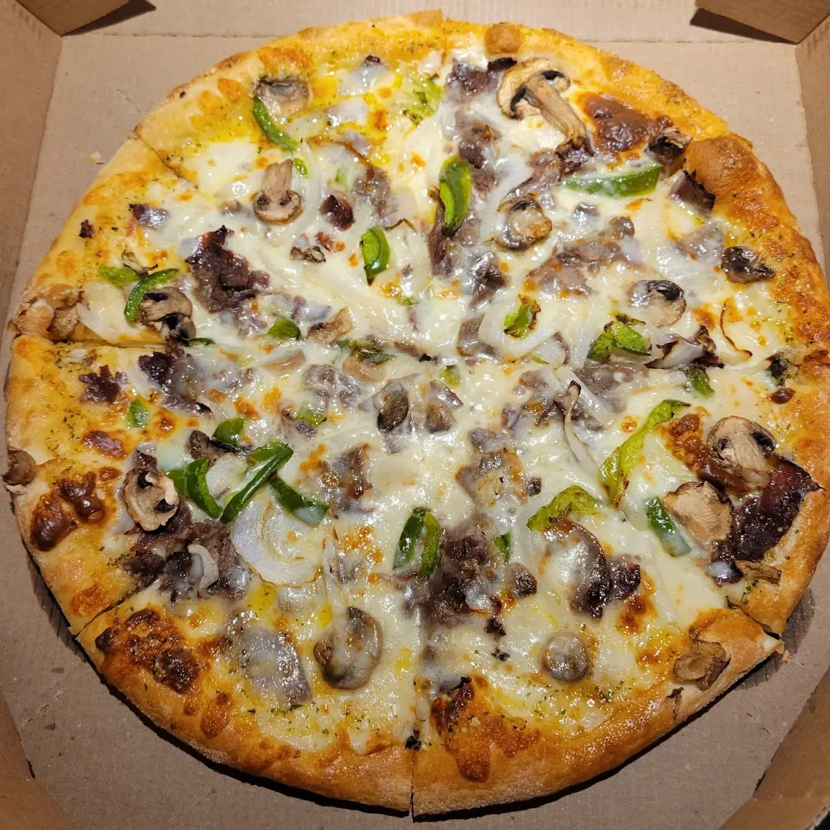 Philly Cheesesteak Pizza