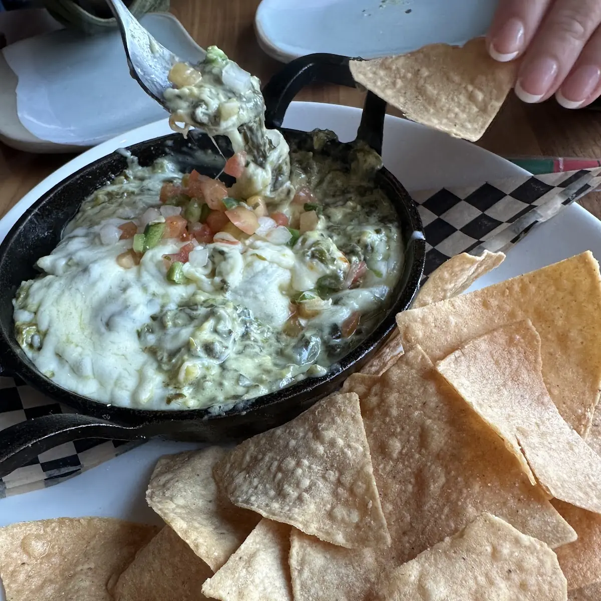 Spinach Artichoke Dip with Chips