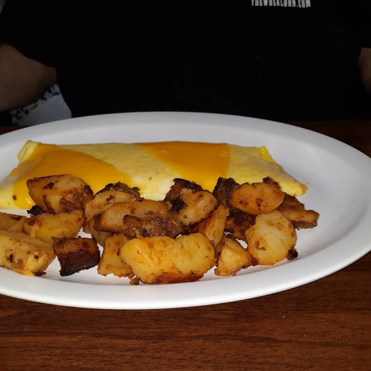 Cheese Omelette and Homefries