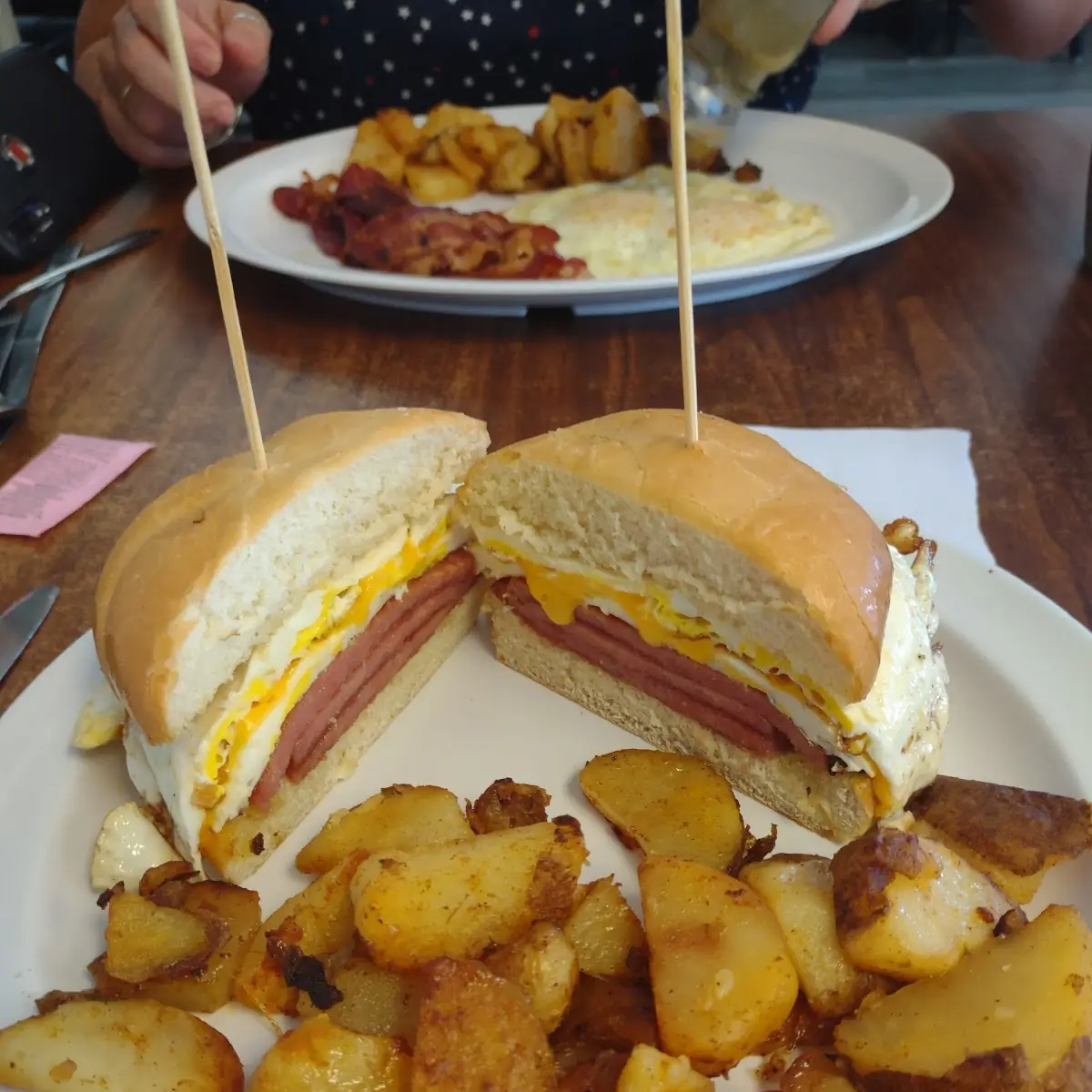 Taylor Ham Fried Egg Cheese on a Roll