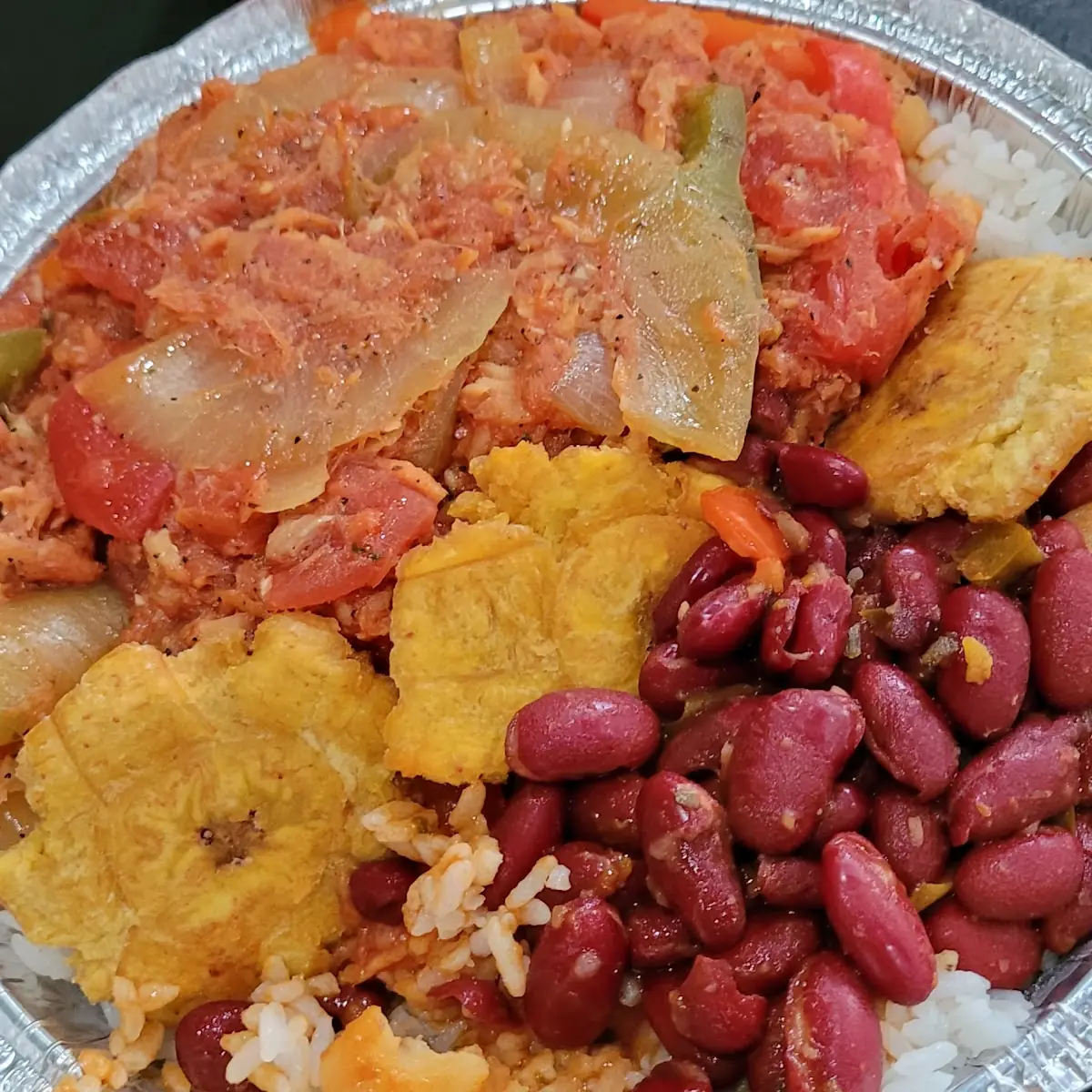 Rice Beans and Bacalao Guisado