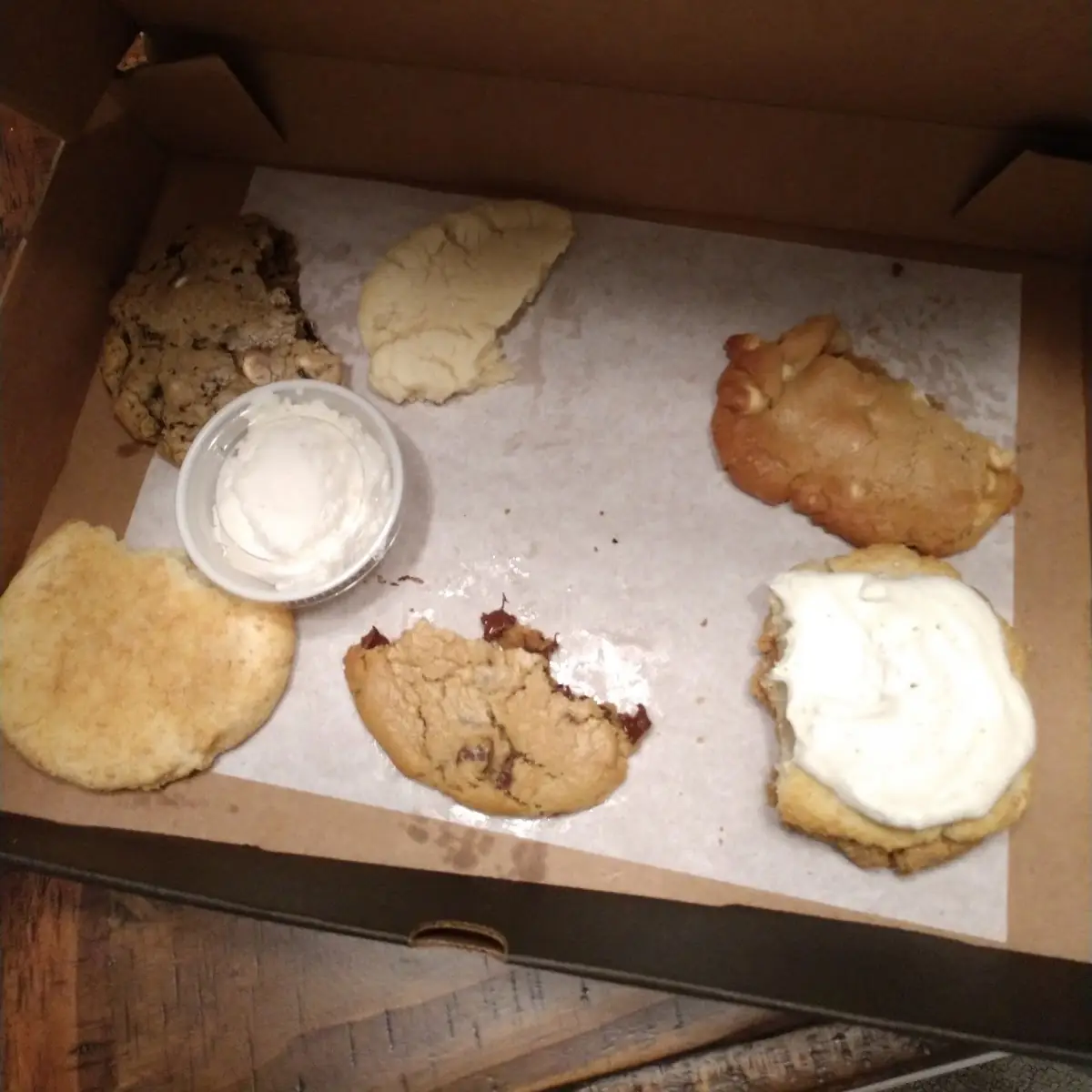 Key Lime Pie Cheesecake Chocolate Chip White Chocolate Macadamia Cookies and Cream and Sugar Cookie