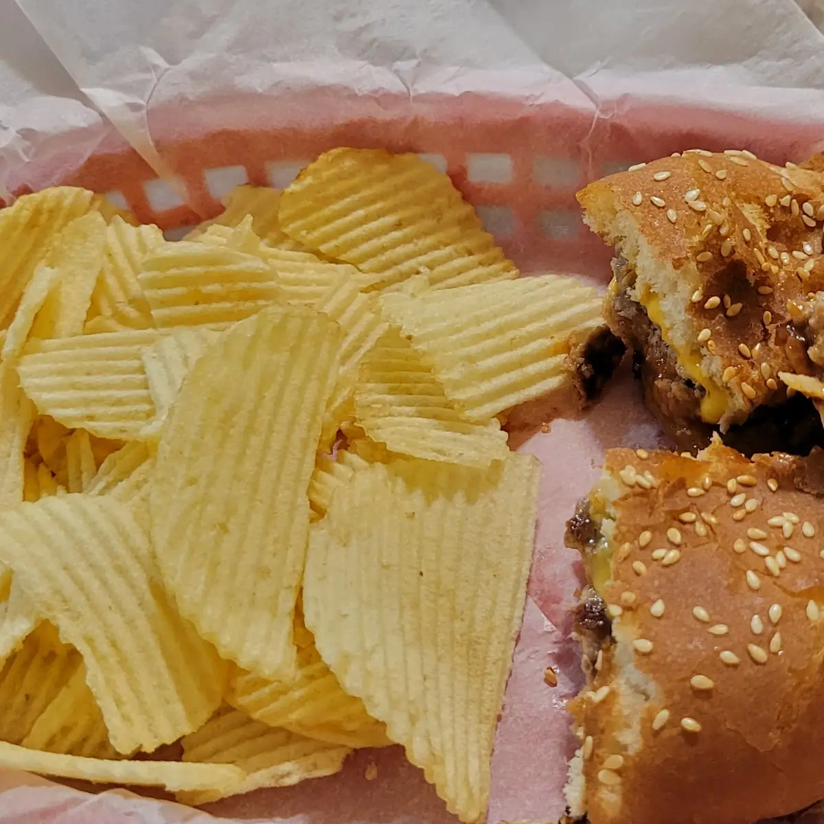 Cheese Burger with Fries