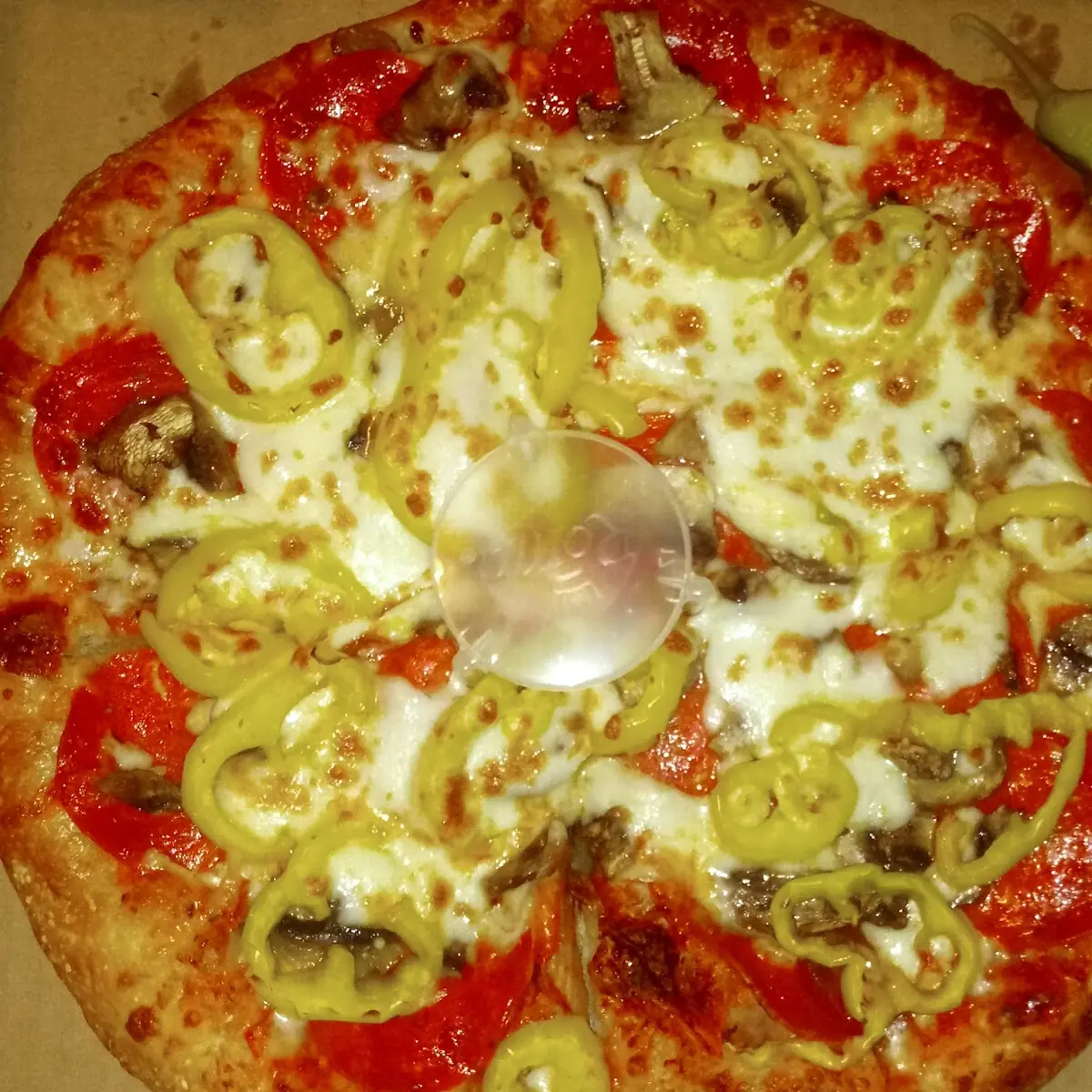 Small Pepperoni Mushroom and Banana Peppers