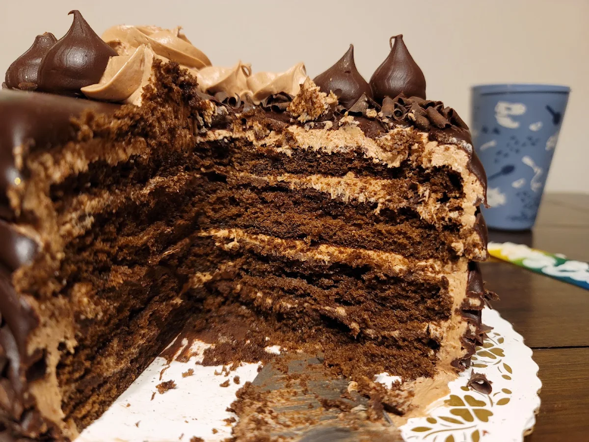 German Chocolate Cake with Frosting