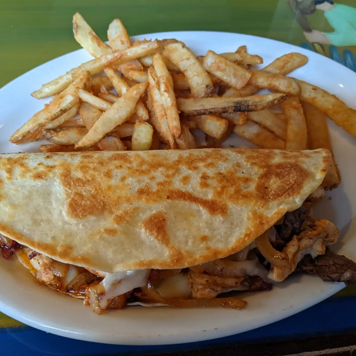 Steak and Chicken Quesadilla