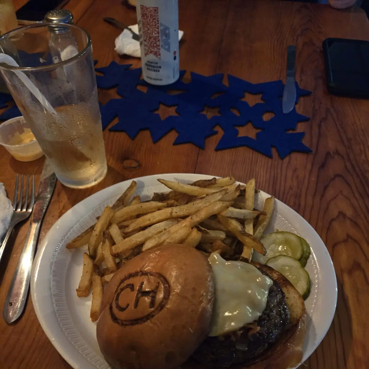 Bacon Jam Burger Menü