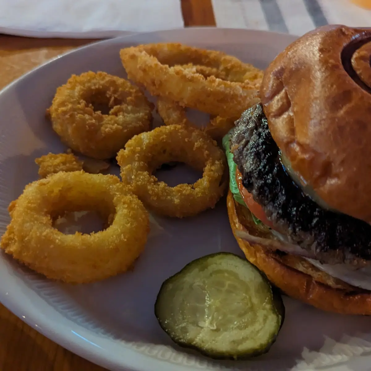 Crispy Chicken Sandwich with Onion Rings