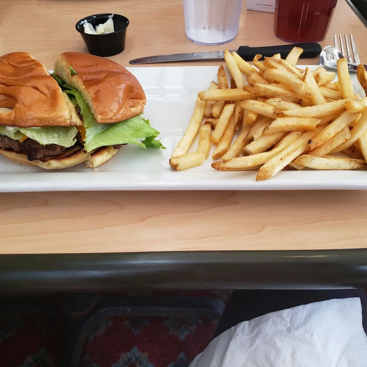 Burger and Fries