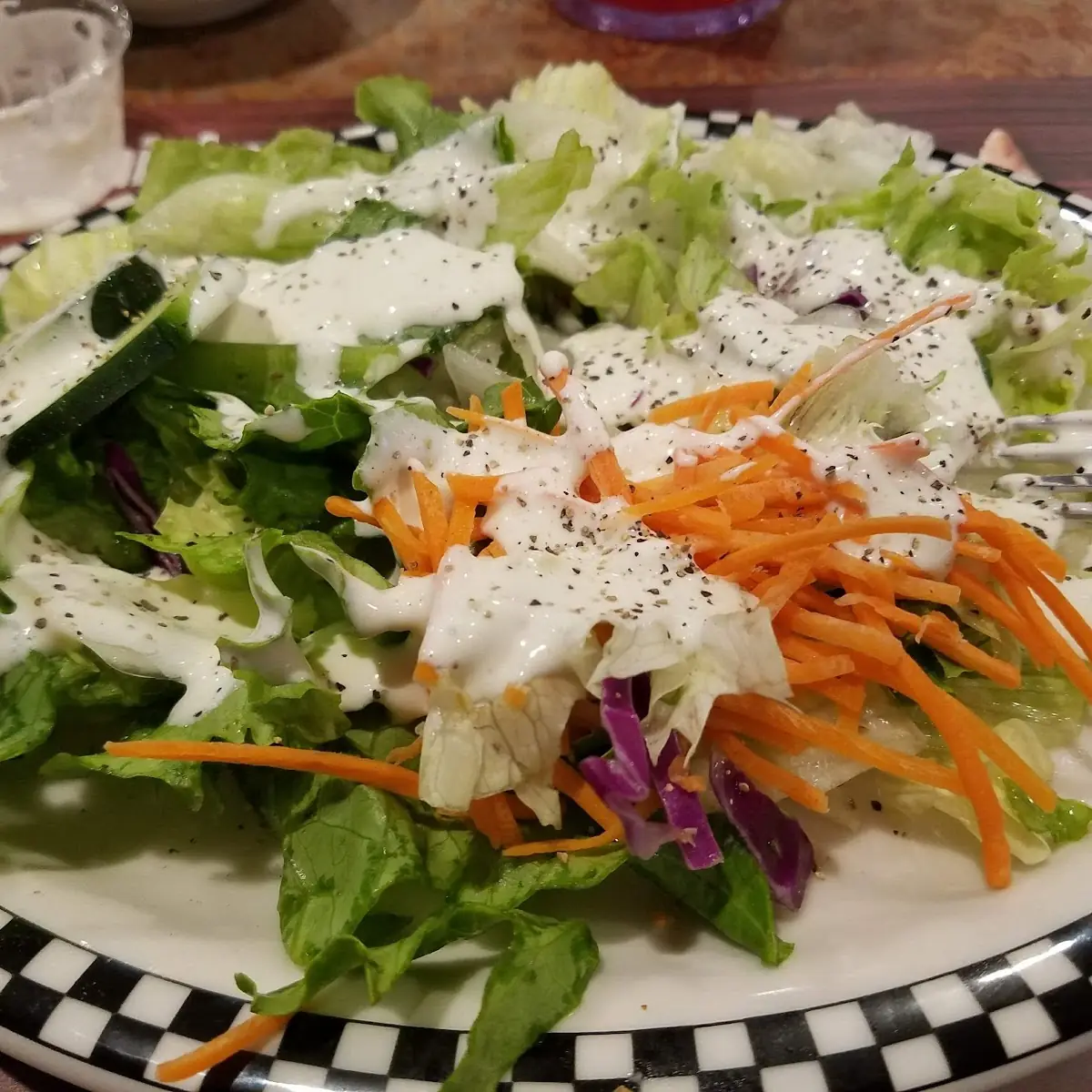 Dinner Salad w Ranch Dressing