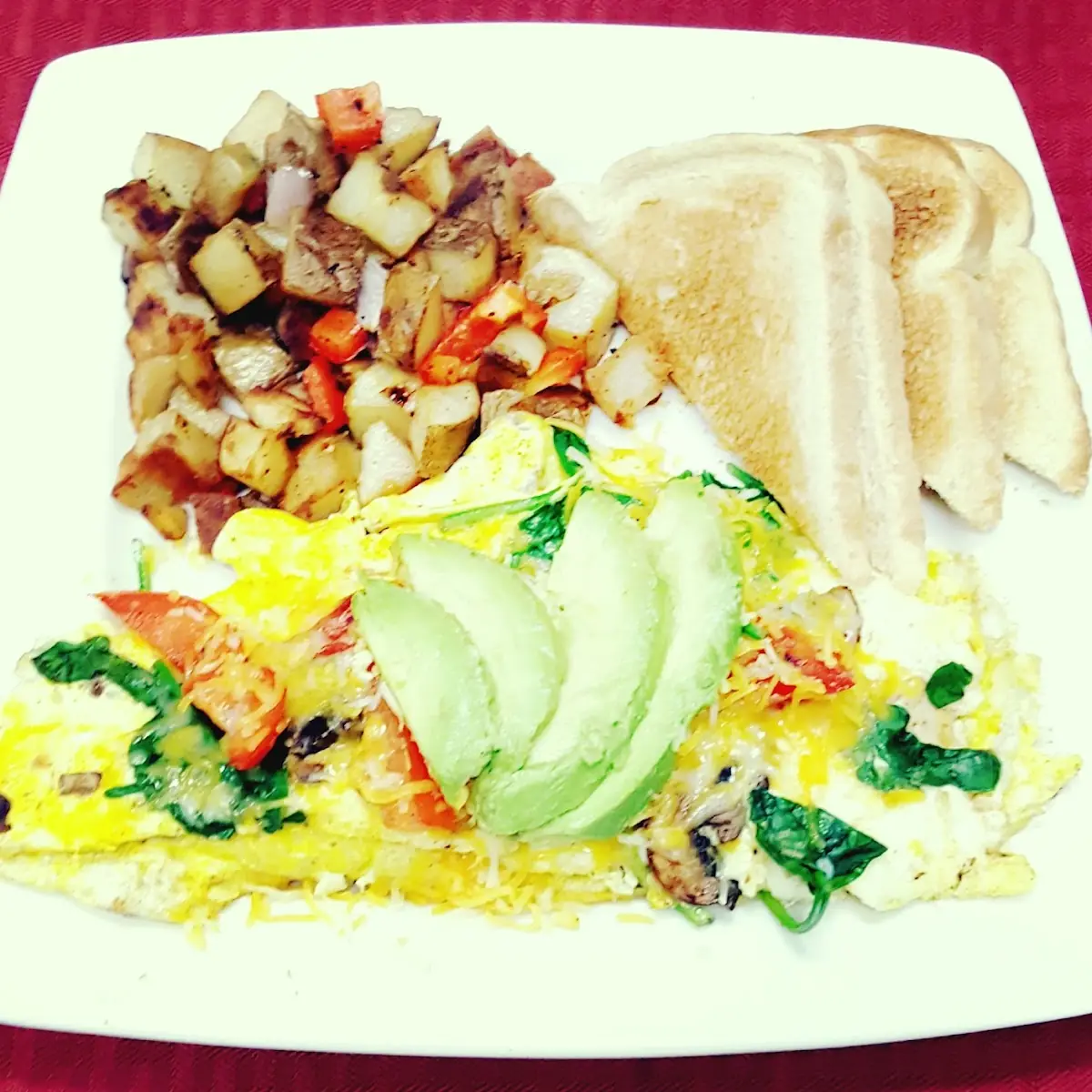Cali-Veggie Omelette Breakfast
