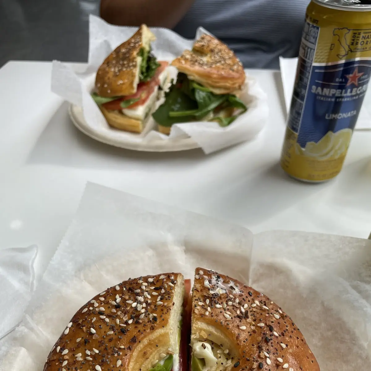 Croissant Bagel Sandwich- Everything Bagel