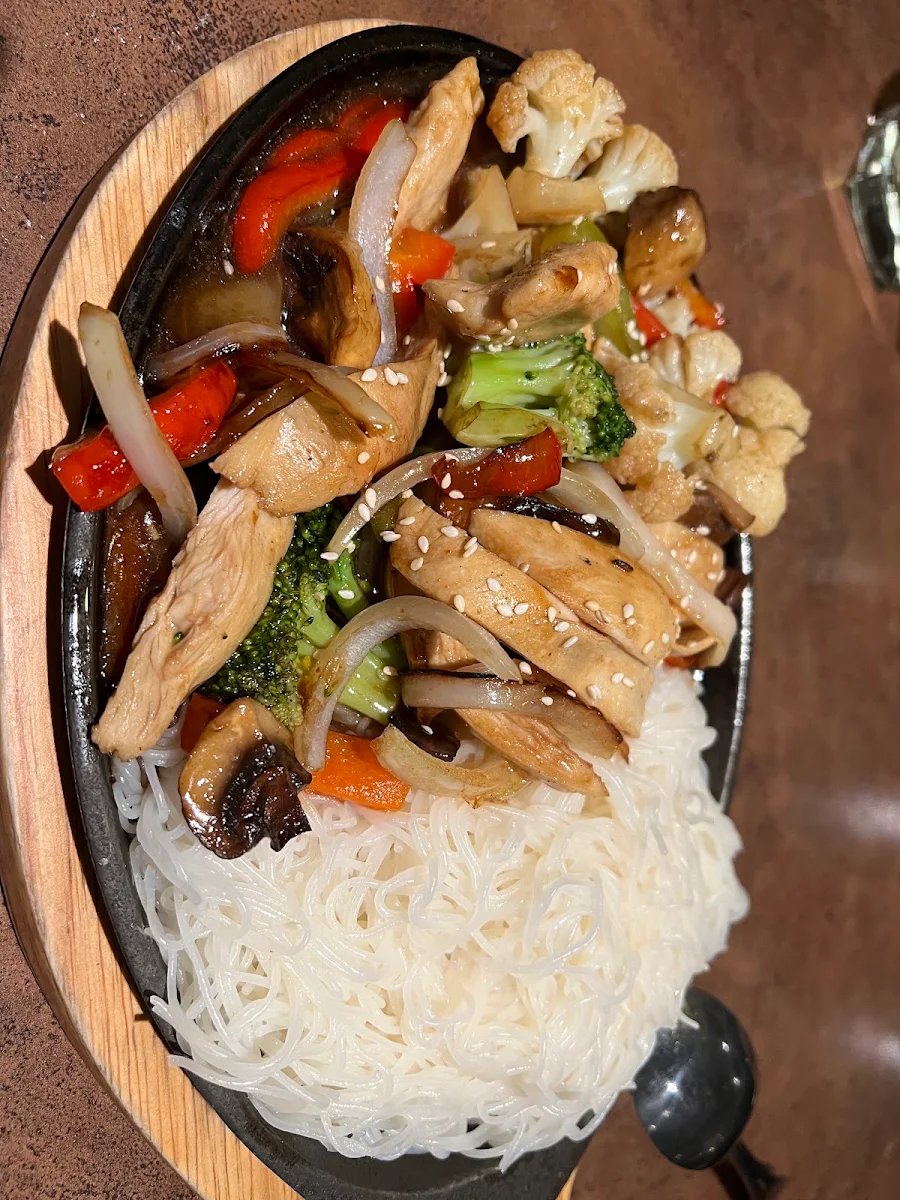 Chicken Teriyaki Stir Fry with Rice Noodle, One Restaurant