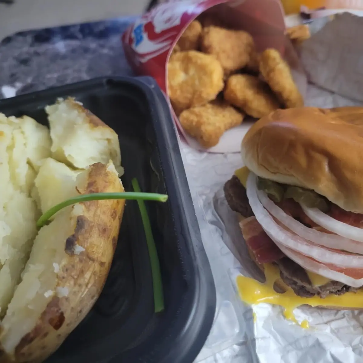 Big Bacon Classic 9 Piece Chicken Nugget Baked Potato