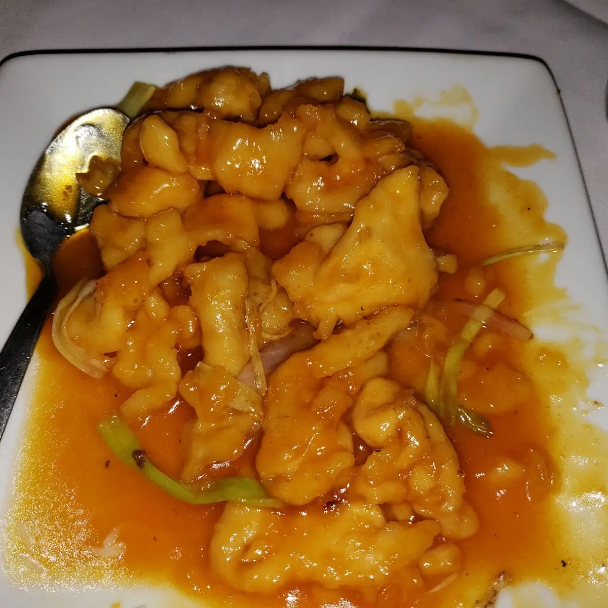 Orange Chicken Breaded and Salty