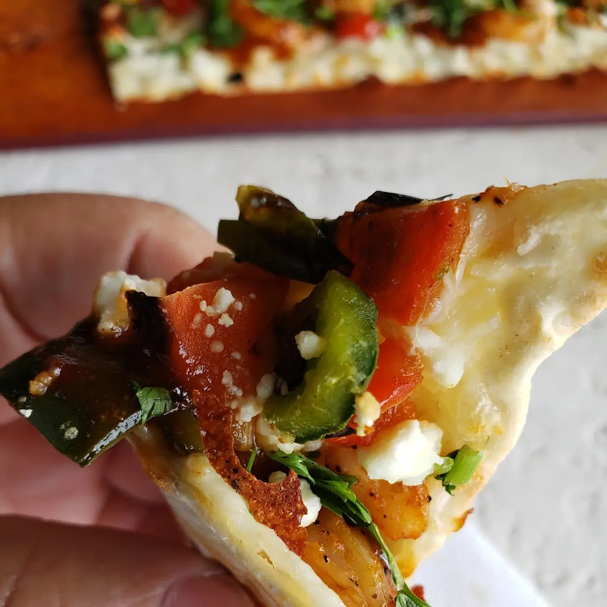 Chipotle BBQ Shrimp Flatbread