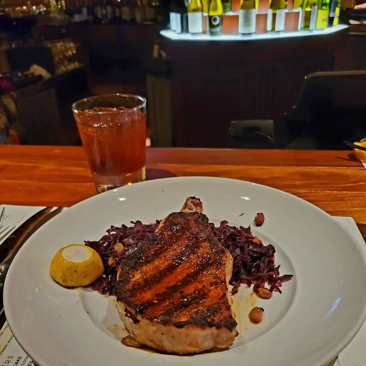 Wood-Grilled Dry-Rubbed Pork Chop