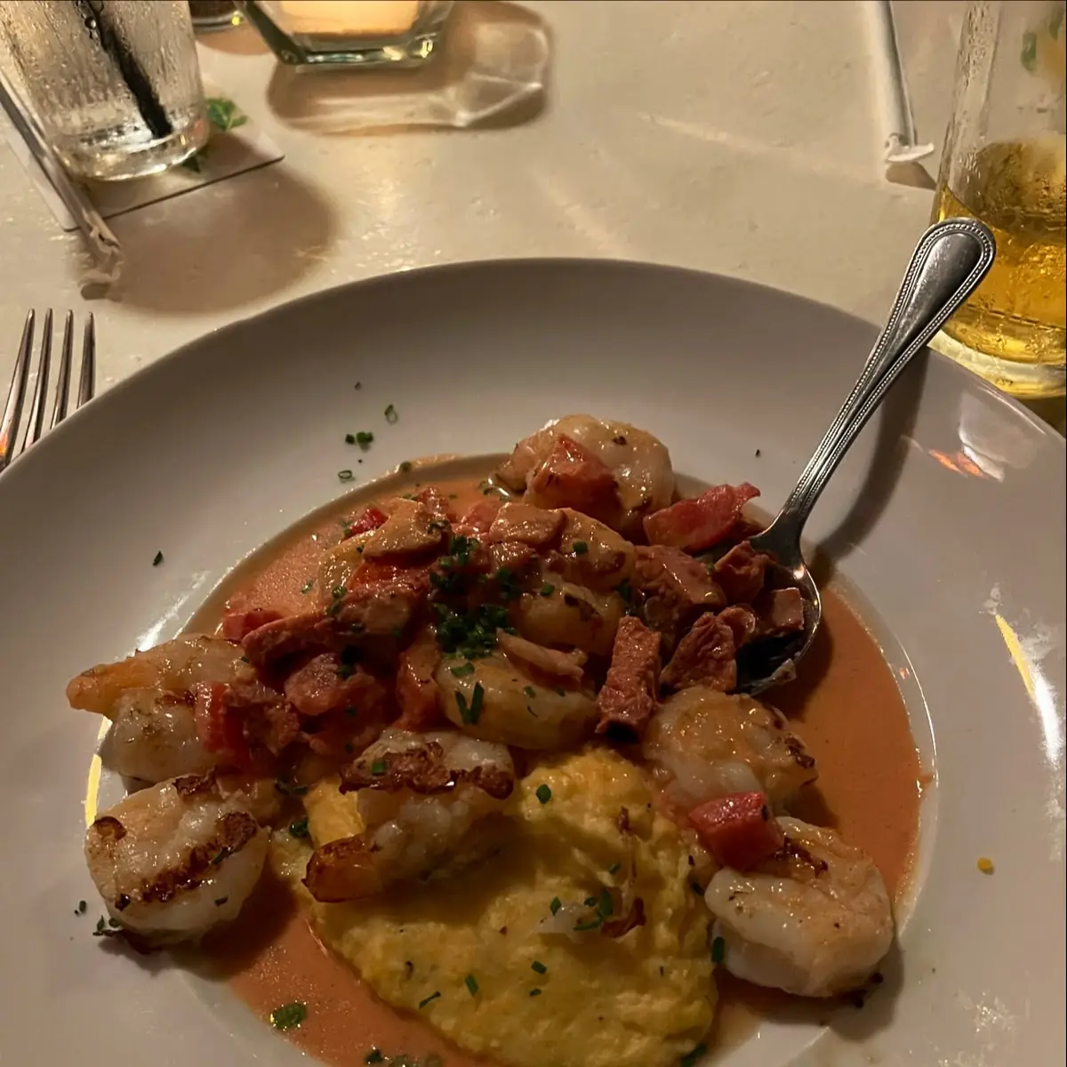 Wood-Grilled Shrimp and Grits