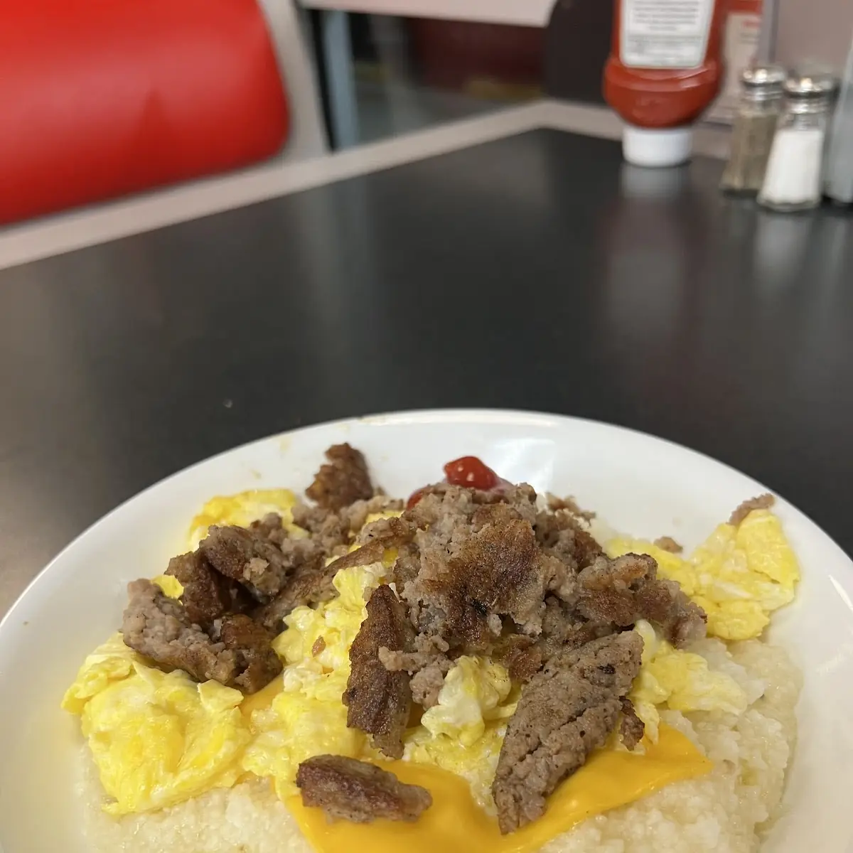 Sausage Egg & Cheese Grits Bowl