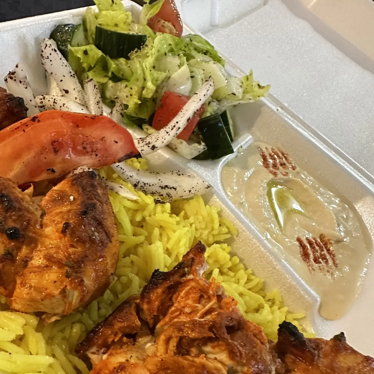 Chicken Rice and Hummus