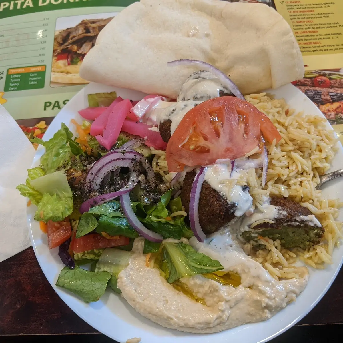 Falafel Platter, Kababji Grill