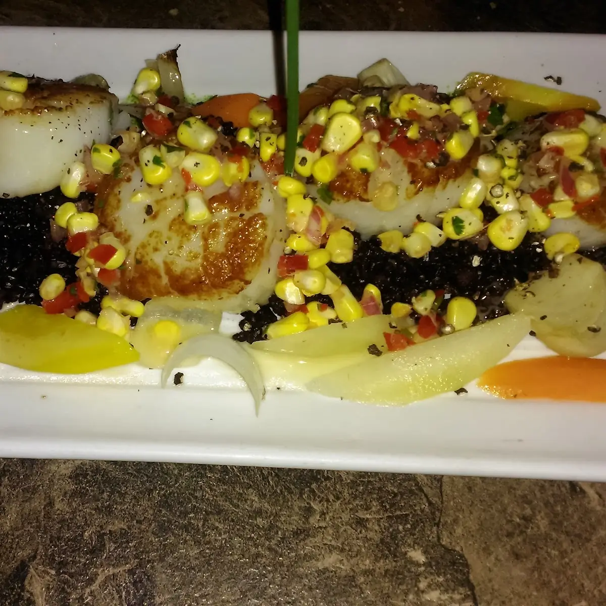 Seared Scallops with Vegetables