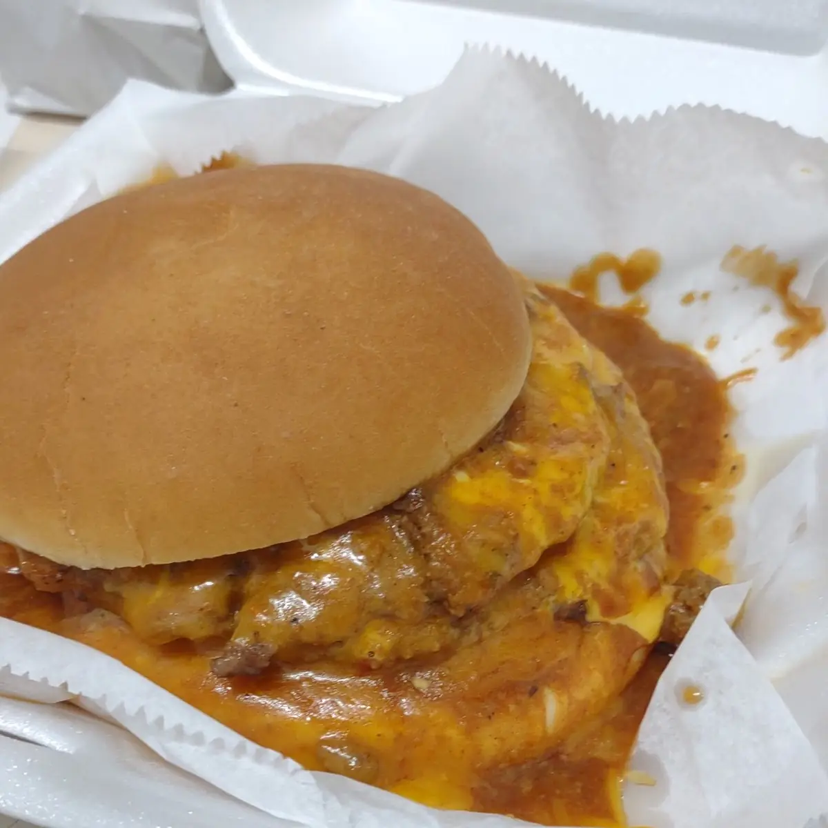 Chili Double Cheese Burger