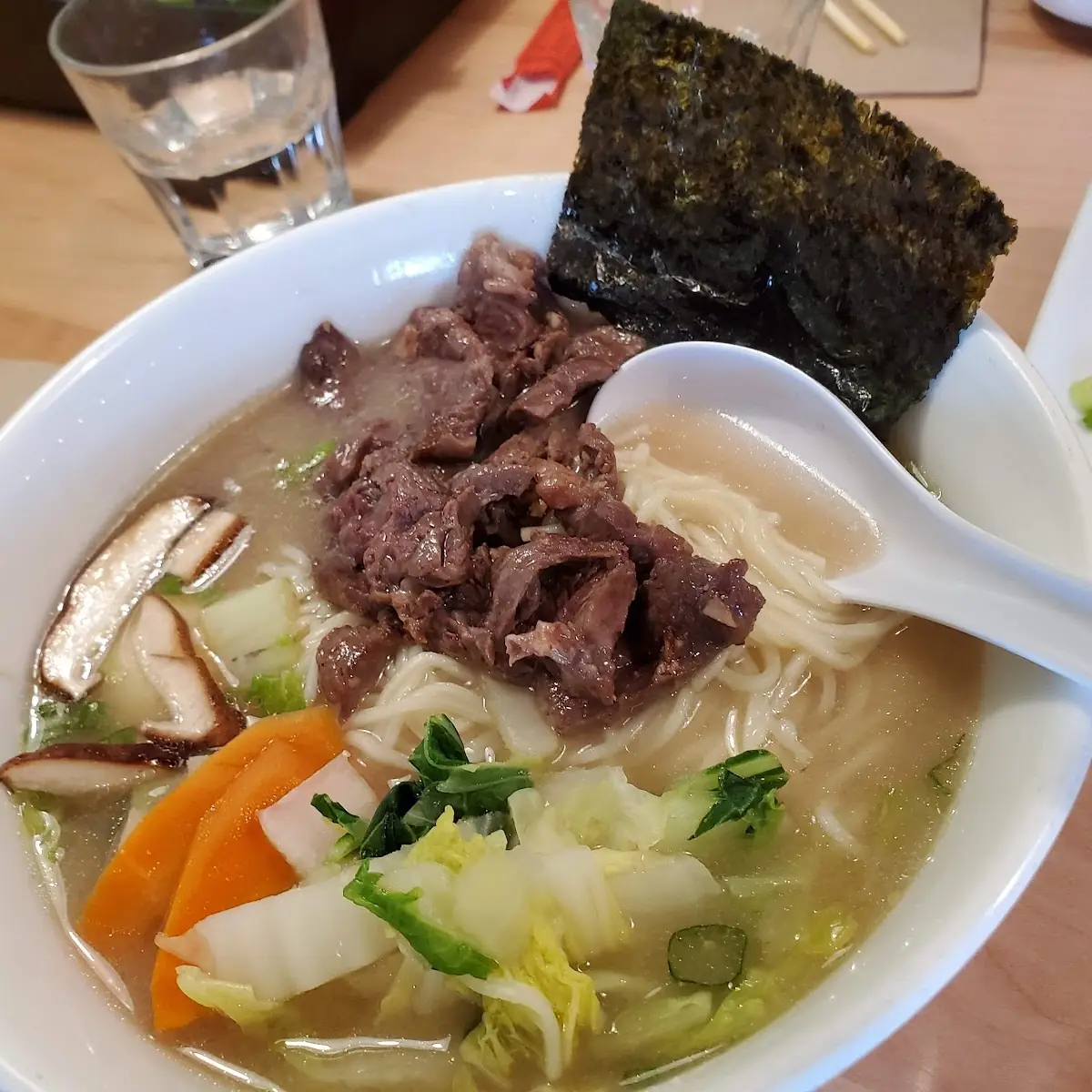 Beef with Miso Soup