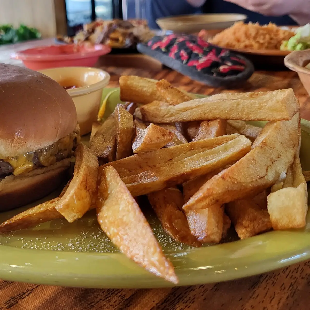 Kids Cheeseburger and Fries