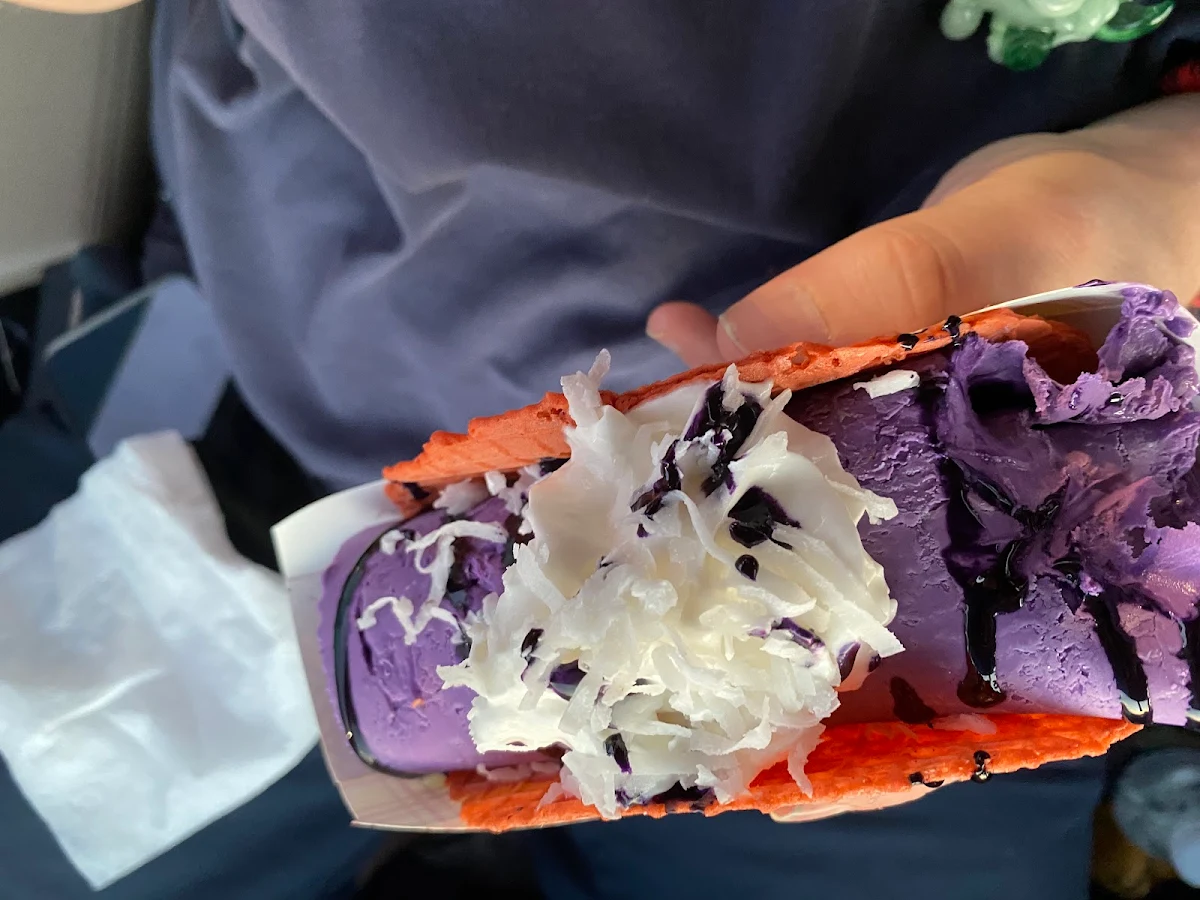 Ube Rolled Taco