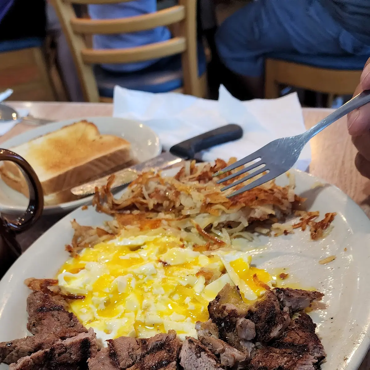 Rib-Eye Steak and Eggs