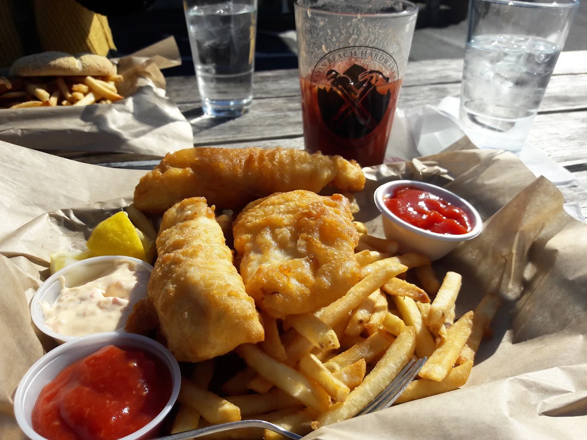 Crispy Golden Fried Fish and Fries