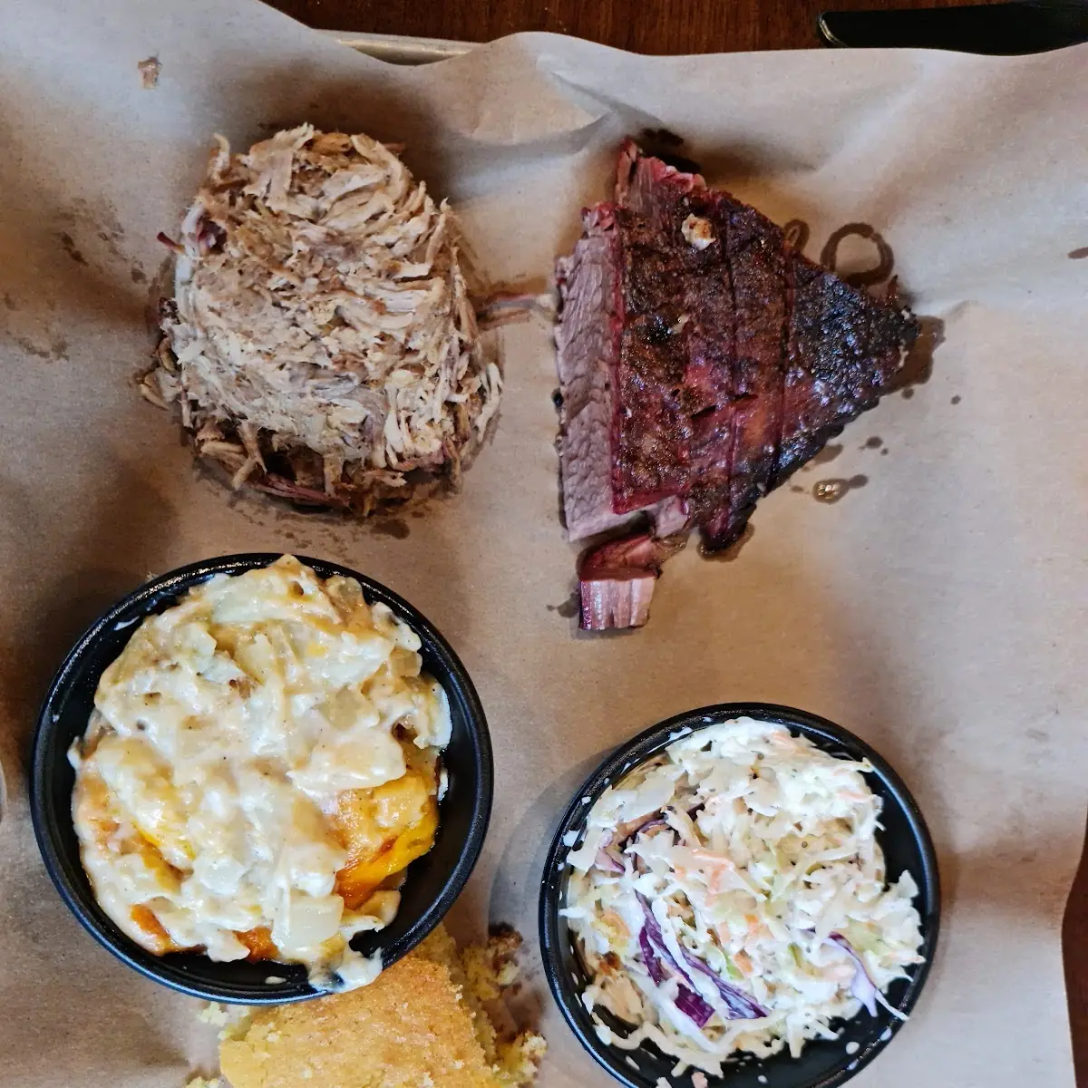 Pulled Pork and Brisket Plate