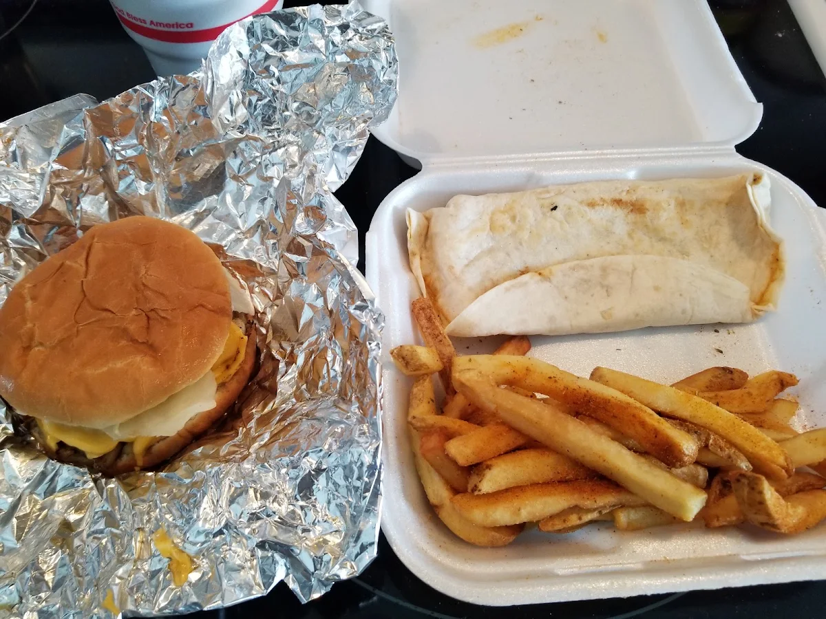 Chicken Sandwich French Fries Quesadilla Large Sweet Tea