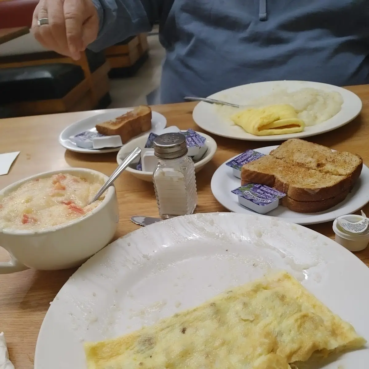 Onion Sausage & Cheese Omelette