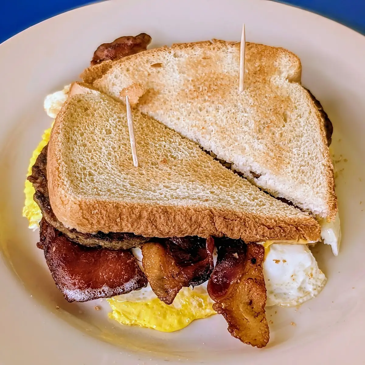 Sausage Bacon Egg and Cheese Sandwich