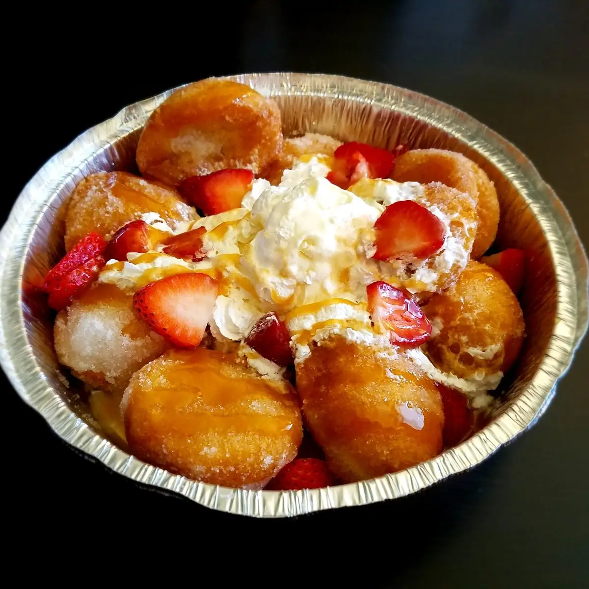 Donuts with Vanilla Ice Cream